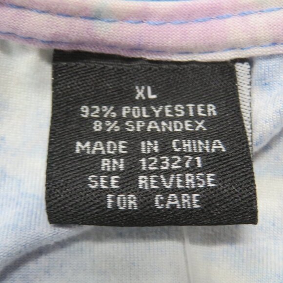 Style 5 Womens One Piece Swimsuit Multicolor Blue Pink Tie Dye Stretch XL New - Picture 3 of 6